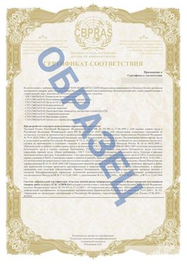 Образец Приложение к СТО 01.064.00220722.2-2020 Великие Луки Сертификат СТО 01.064.00220722.2-2020 